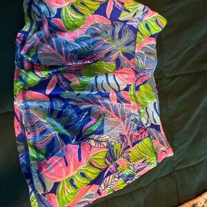 Vibrant Tropical Print Skirt